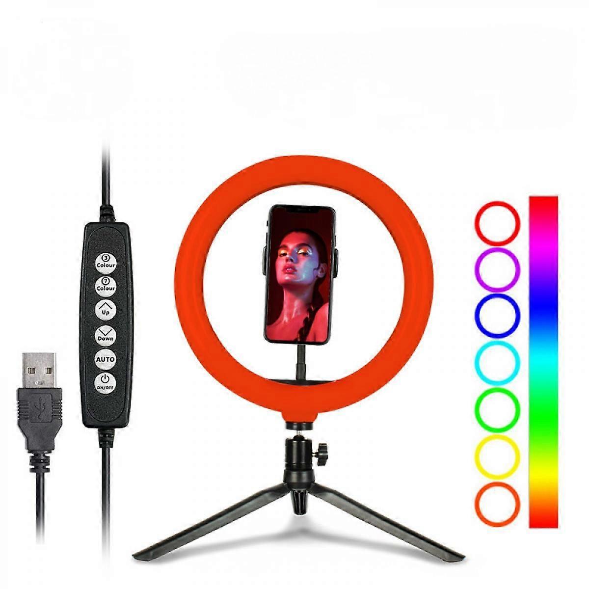 10-zoll-rgb-led-ringlicht Mit Farbiger Akzentbeleuchtung