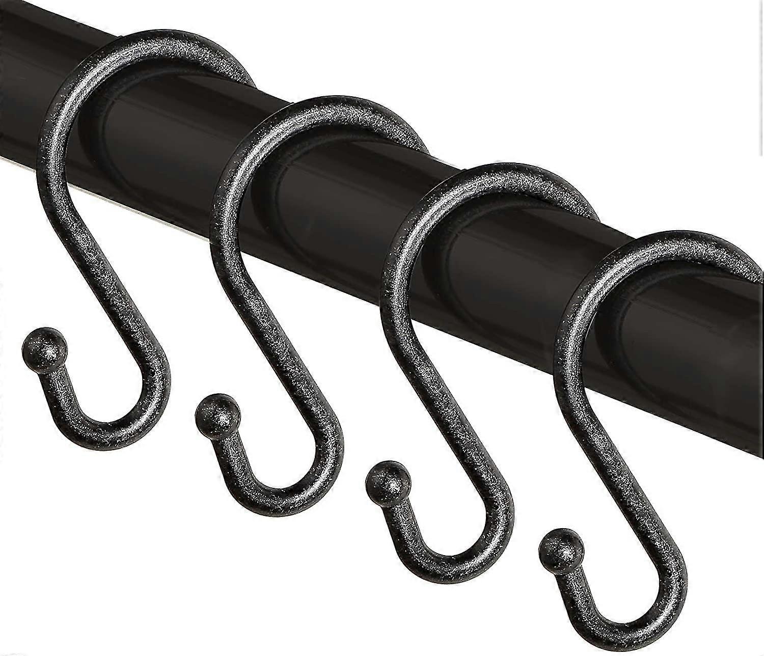 Duschvorhanghaken Aus Metall – Rostfreie S-förmige Haken – Halter Für Duschvorhänge, Küchenutensilien, Kleidung, Handtücher
