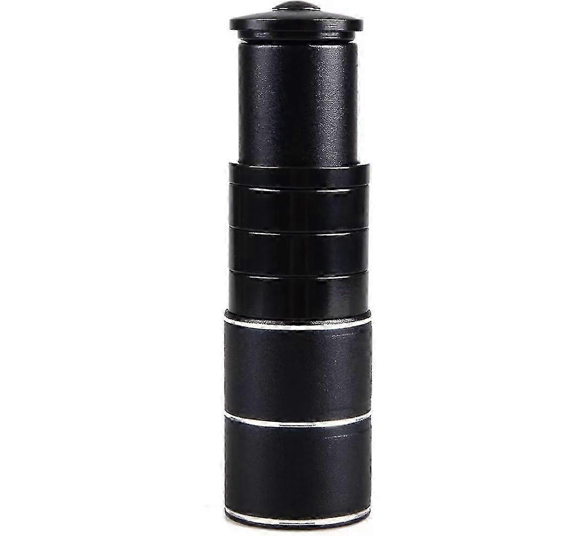 Vorbauerhöhung, Lenkerverlängerung, Lenkervorbau Kompatibel Mit K-extender, Aluminiumvorbau Kompatibel Mit Gewindelosem Gabelschaft (1-teilig, Schwarz)