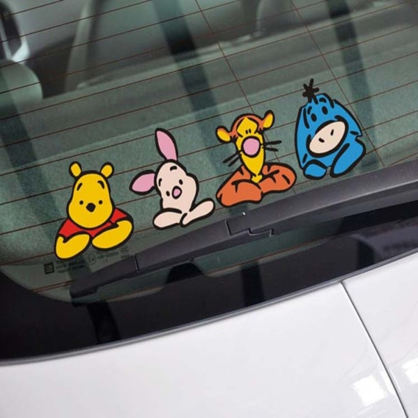 Winnie Puuh Autoaufkleber Zur Abdeckung Von Kratzern, 2 Stück [nx]