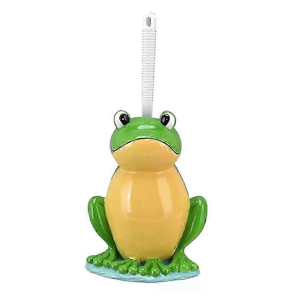 Toilettenbürste Mit Halterung, Kompakte Froschform, Robuste Borsten, Ergonomischer Griff, Kompatibel Mit Hoteltoiletten