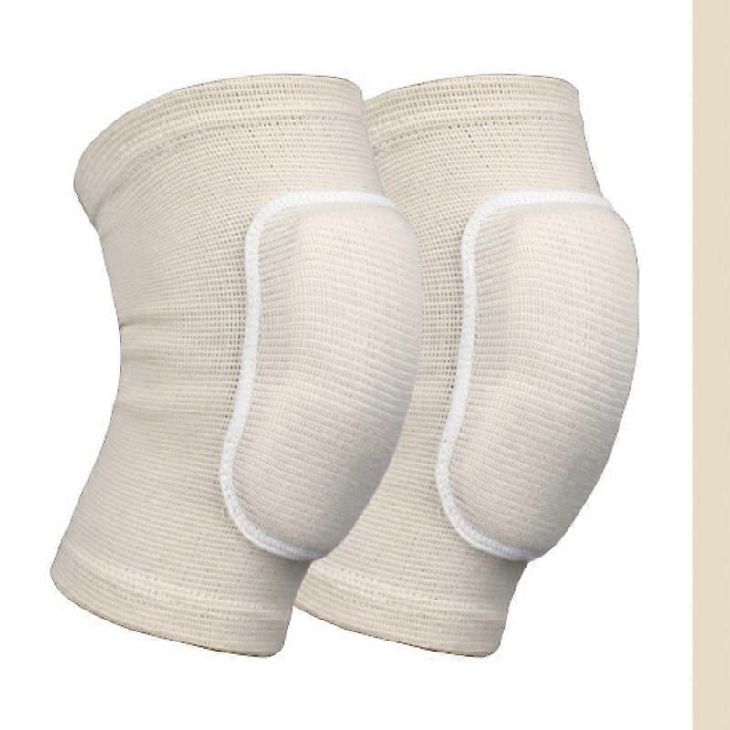 Unisex-kniebandage, 2er-pack, Atmungsaktiv, Rutschfest, Mit Kompressionsmanschette – Ideal Zur Linderung Von Arthritis, Kreuzbandverletzungen Und Knieschmerzen – Weiß, Größe L