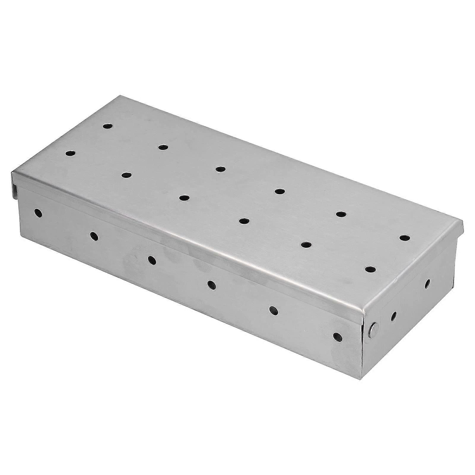 Räucherbox, Kompatibel Mit Gas- Und Holzkohlegrills, Mit Präziser Rauchregulierung, Aus Robustem Edelstahl. Geeignet Für Gas- Und Holzkohlegrills.