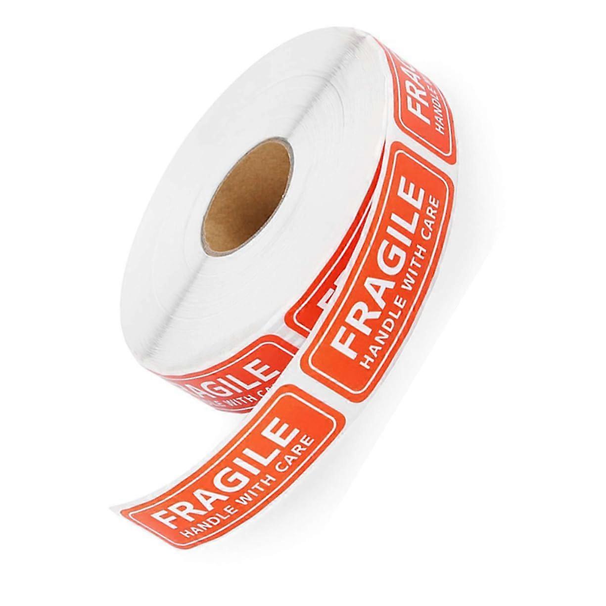 Rolle Mit Stark Klebenden Aufklebern Mit Der Aufschrift „zerbrechlich“, Transparente Warnetiketten Mit Der Aufschrift „zerbrechlich“, Kompatibel Mit Sicherer Verpackung