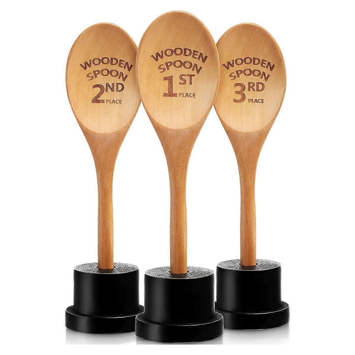 Ersatzteile Für Goldlöffel, Trophäen, Chilischoten-sets, Holzlöffel, Auszeichnungen, Graviertes Holz Mit Trophäensockel, Küchenartikel
