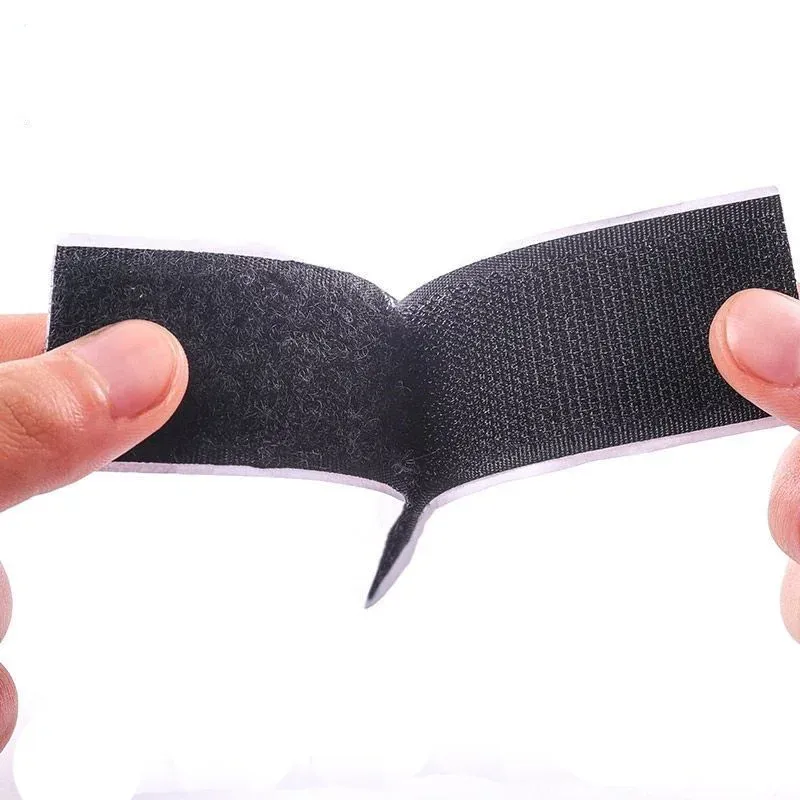 Schwarz-weißes, Selbstklebendes Nylon-klettband, Stark Und Strapazierfähig, 25 Meter, Breiten 20/25/30/50 Mm, Schwarz, 10 Meter