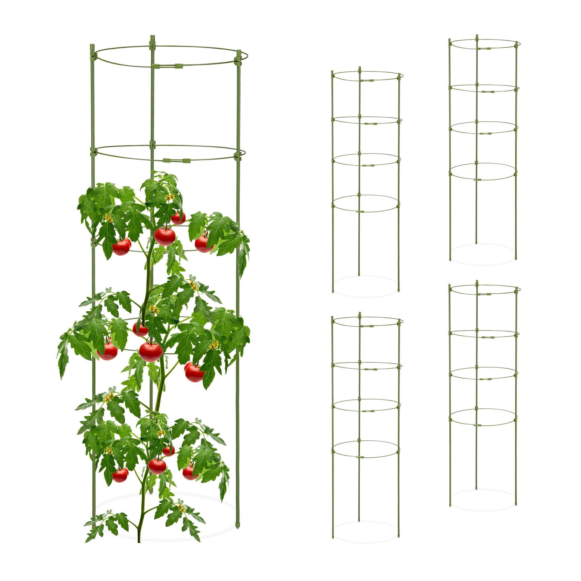 Set Mit 5 Runden Tomatenspalieren, 90 Cm