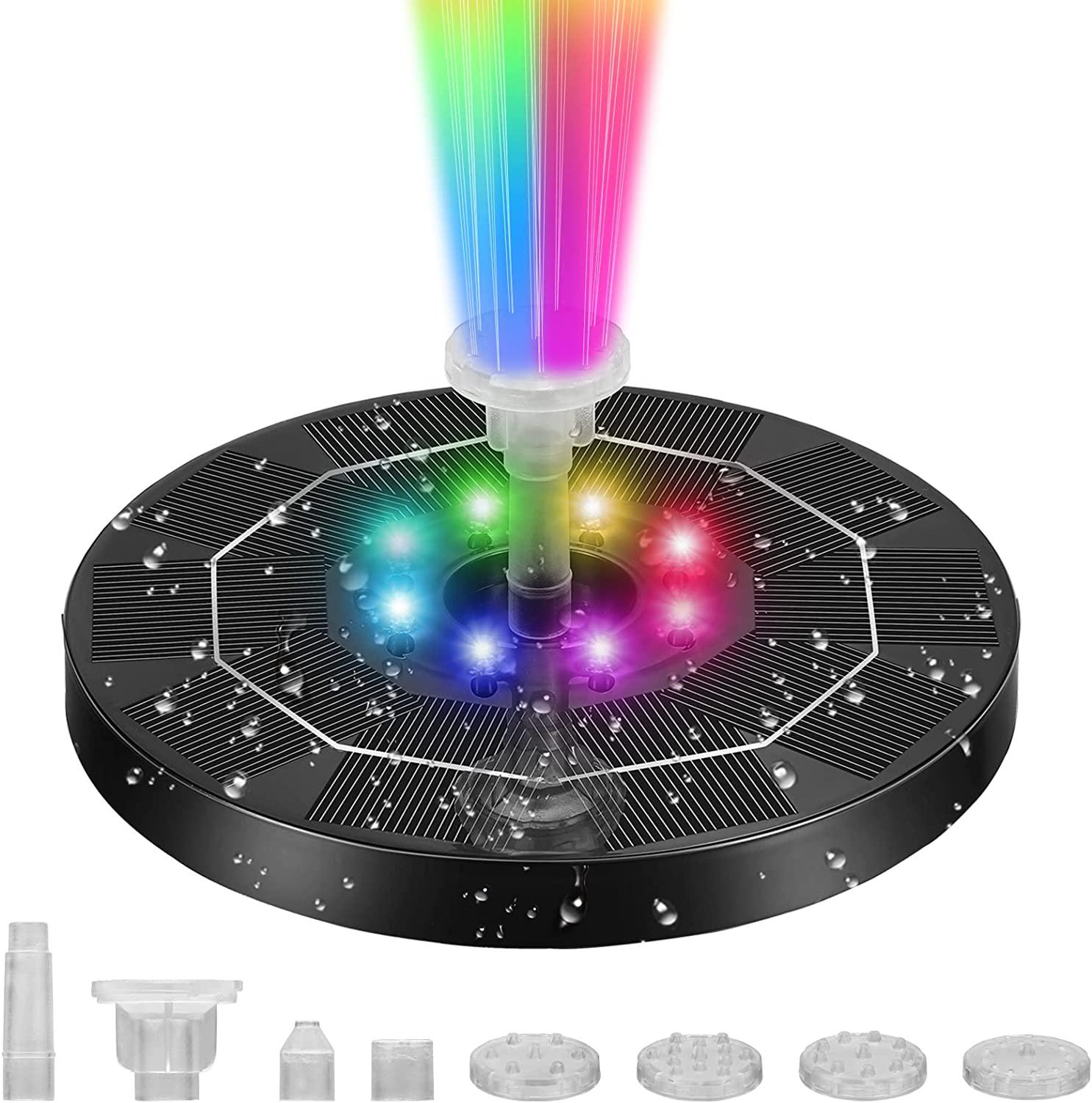 Solar-led-springbrunnen / Schwarze Wasserpumpe [nx]