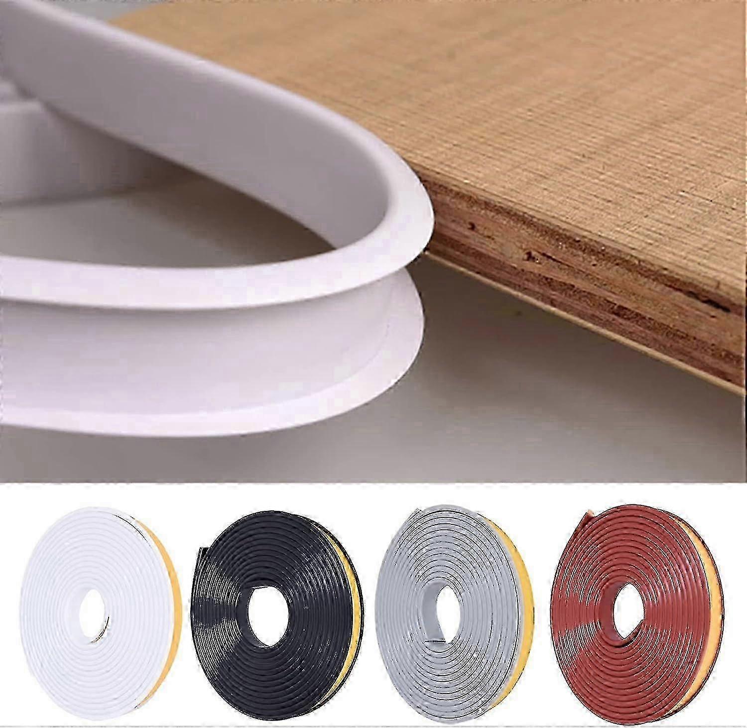 Schwarzes Kantenschutzband 12 Mm - 5 M, Flexibles Tpe, Kompatibel Mit Arbeitsplatten Und Leisten.