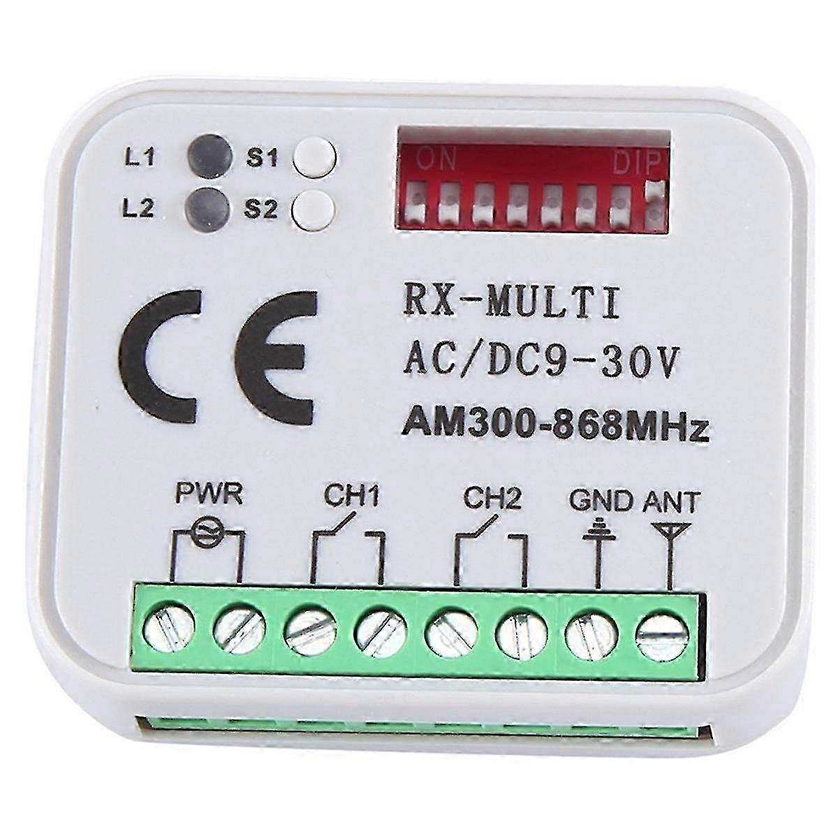 Garagentor-fernbedienung Mit Mehrfrequenzempfänger (433,92 Mhz Und 868 Mhz)