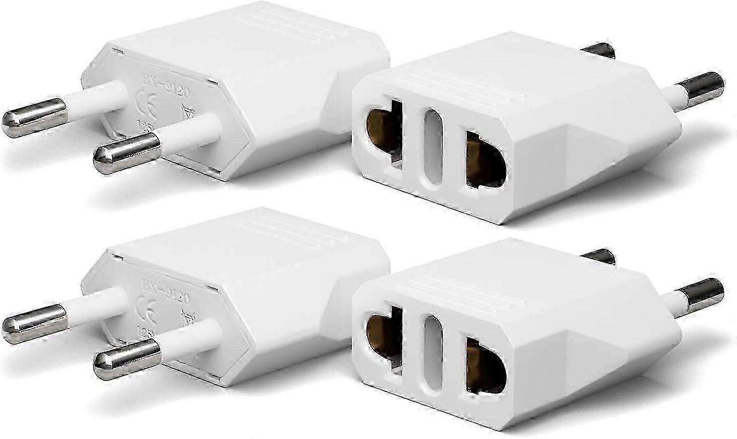 Set Mit 4 Europäischen Reiseadaptern, Us-auf-europa-typ-c-adapter, Amerikanischer Autobahnstecker-konverter