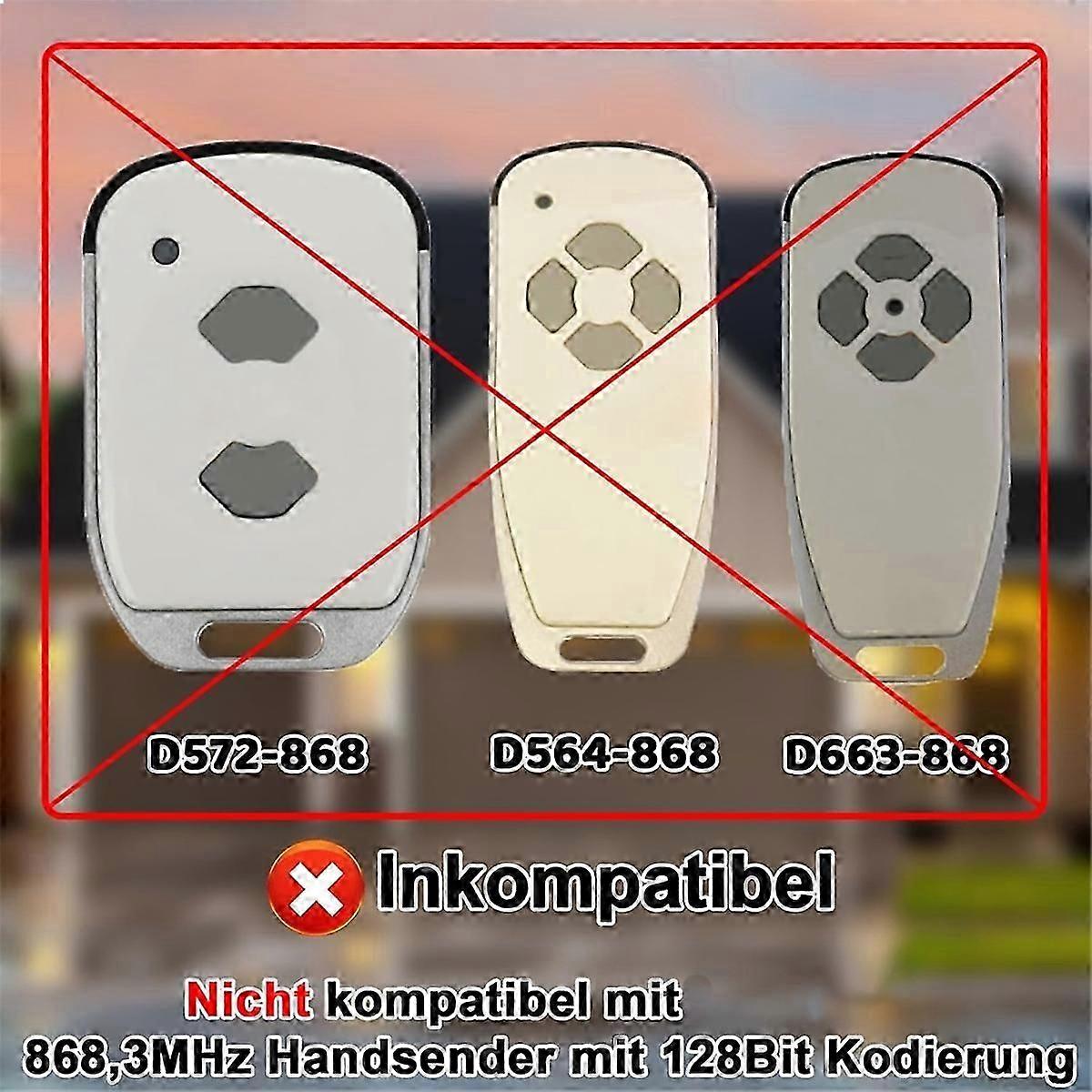 2 Garagentorgriffe, 868,3 Mhz, Kompatibel Mit Marantec-modellen D302-868, D304-868, D384-868, D321-868 Und D32-cheng Fu