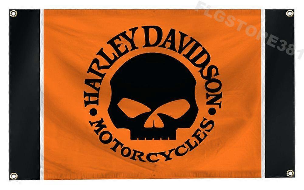 Harley-davidson-banner 3x5ft Totenkopf-logo Motorrad Fat Road Racing Ftrse783