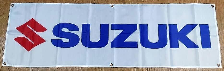 Suzuki Banner Flaggenschild Motocross Yamaha Rennwerkstatt Fahrrad Honda Motorrad Kawasaki Qqt109