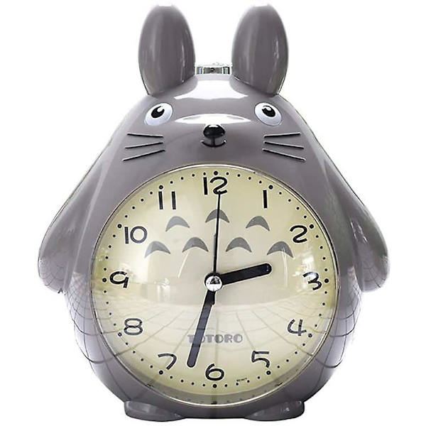 Wekity Totoro Wecker, Graues Design, Mit Schlummerfunktion Und Geräuschlosem Led-nachtlicht. Ideal Für Kinder, Jugendliche Und Ihre Freunde.