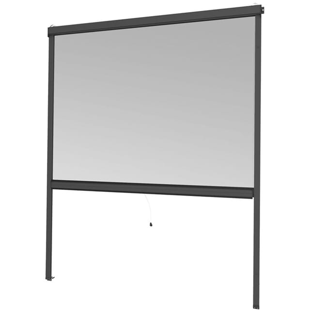 Windhager Insektenschutz Rollo Fenster ALU Anthrazit, 160x160 cm