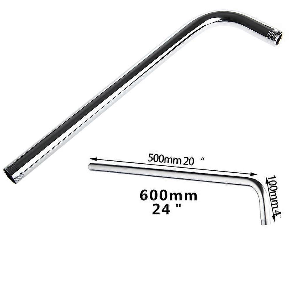 60 Cm Wandduschkopf, Kompatibel Mit Duscharm Und Verlängerung, Langer, Verchromter Edelstahl-brauseschlauch Für Bad Und Zuhause