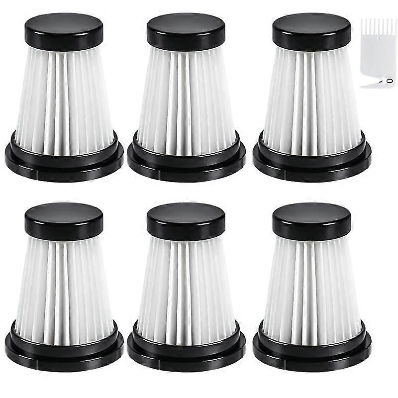 6 Hepa-filter, Kompatibel Mit Dem Moosoo K12 / K12 Pro / K13 Staubsauger Und Dem Genius Invictus One 1.0/2.0 Handstaubsauger