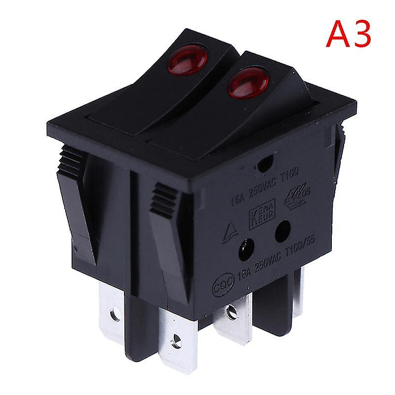 Rk1-23 Ölheizungs-ein/aus-wippschalter, 250 V/16 A, Doppelknopf, 1 Stück