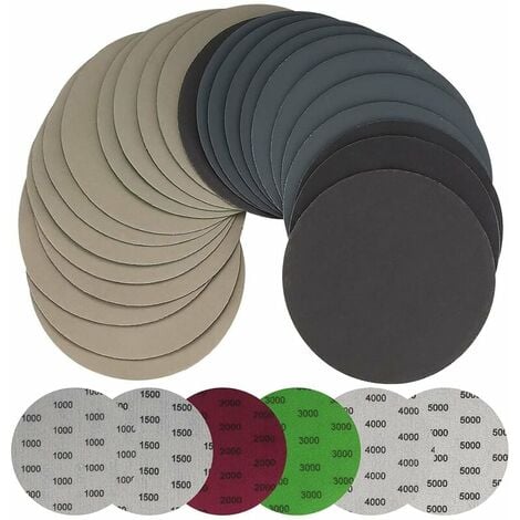 125 Mm Rundschleifpapier, Körnung 1000/1500/2000/3000/4000/5000