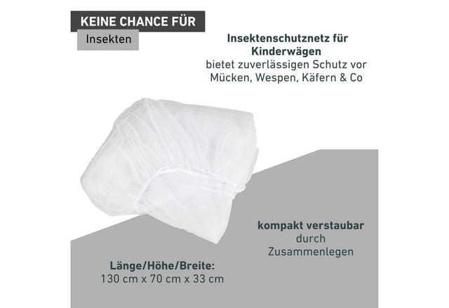 Windhager Kinderwagennetz 130x70x33cm anthrazit günstig