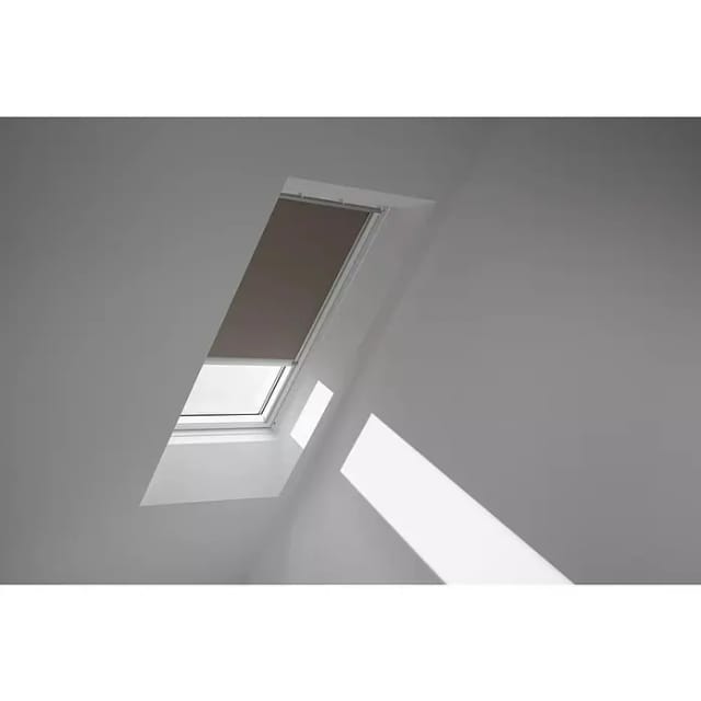 VELUX Verdunkelungsrollo Nougat 4574, C02, Aluminiumschiene,Elektro,GGU,VELUX