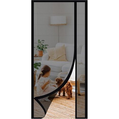 Moskitonetz Für Terrassentüren. Kratzfestes Tür-moskitonetz Für Katzen. Magnetisches, Seitlich Zu Öffnendes Moskitonetz Mit Fiberglas-vorhängen. Moskitonetz Für Balkone. Insektenschutz. Einfache Monta