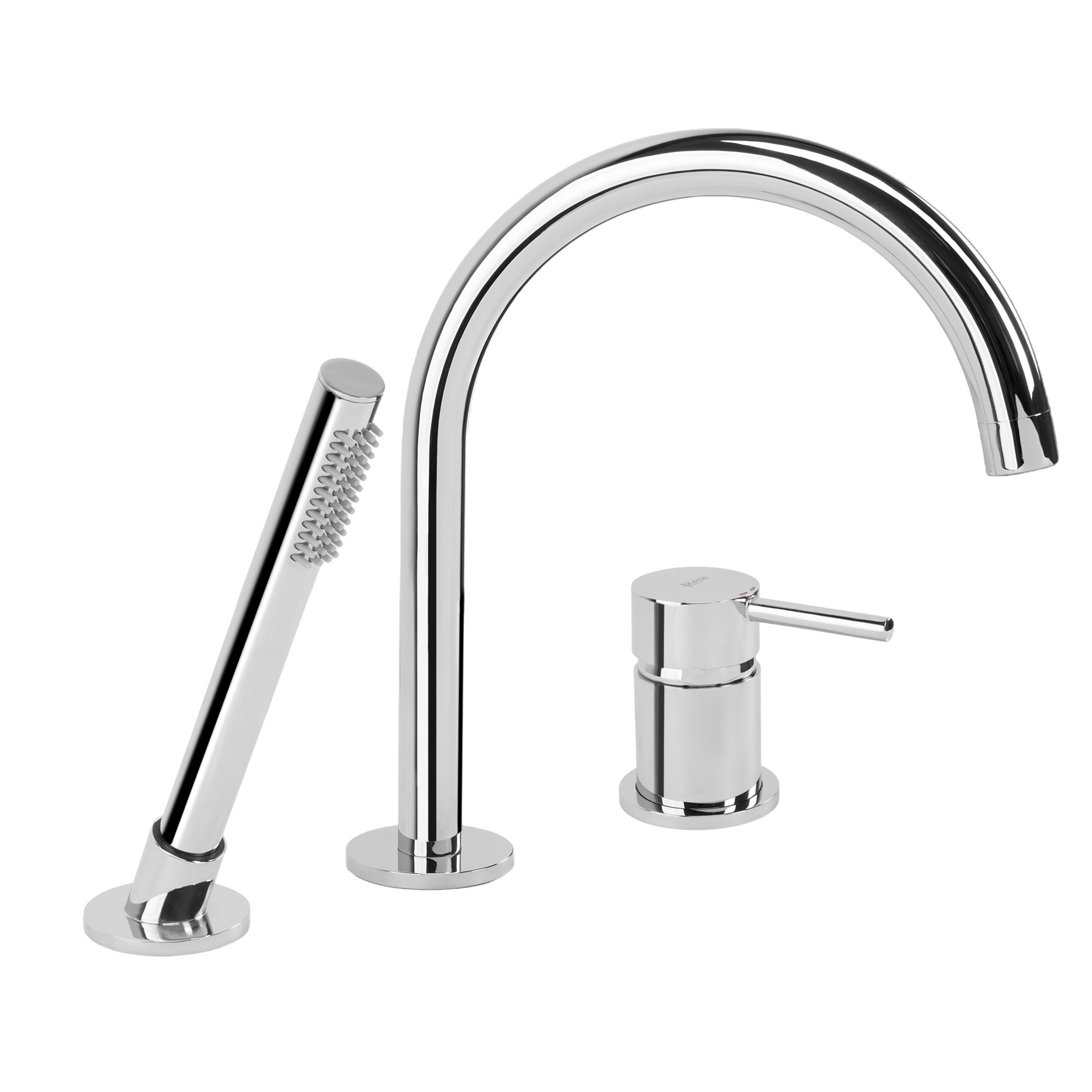 Rea 3-loch-badewannenarmatur Lungo Chrome 23,5x6,5x27,5cm