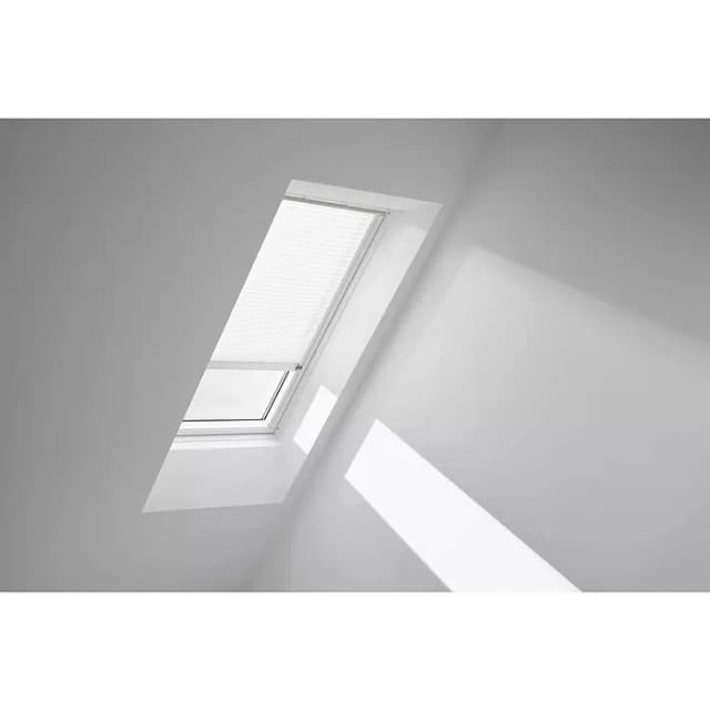 VELUX Plissee Uni Weiß 1016 Faltstore, S08, GGU,Solar,VELUX,weiße Schiene