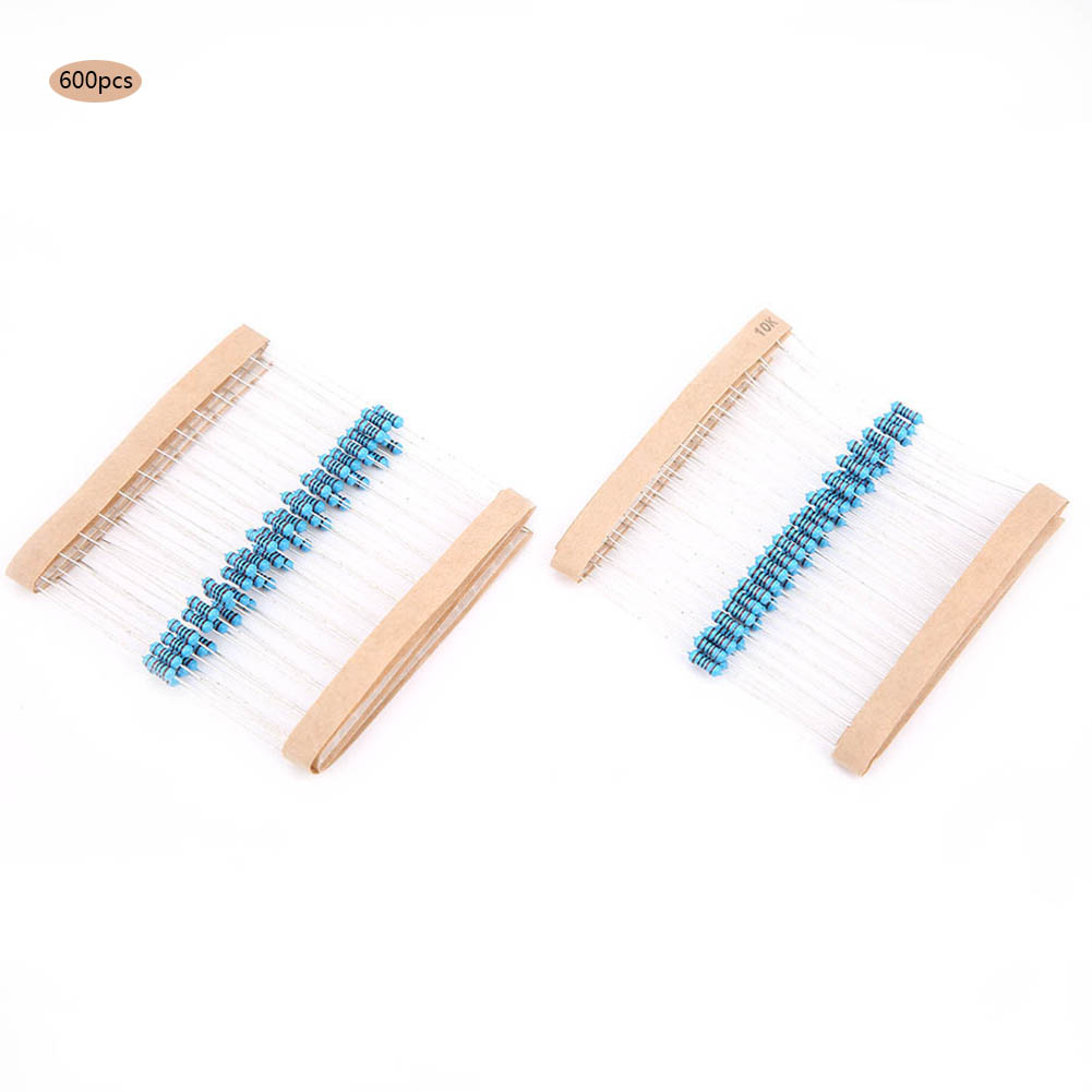 600 Widerstände, 1/4 W, 1 %, 1 Kω / 2 Kω / 3 Kω / 10 Kω, 10-kω-kit