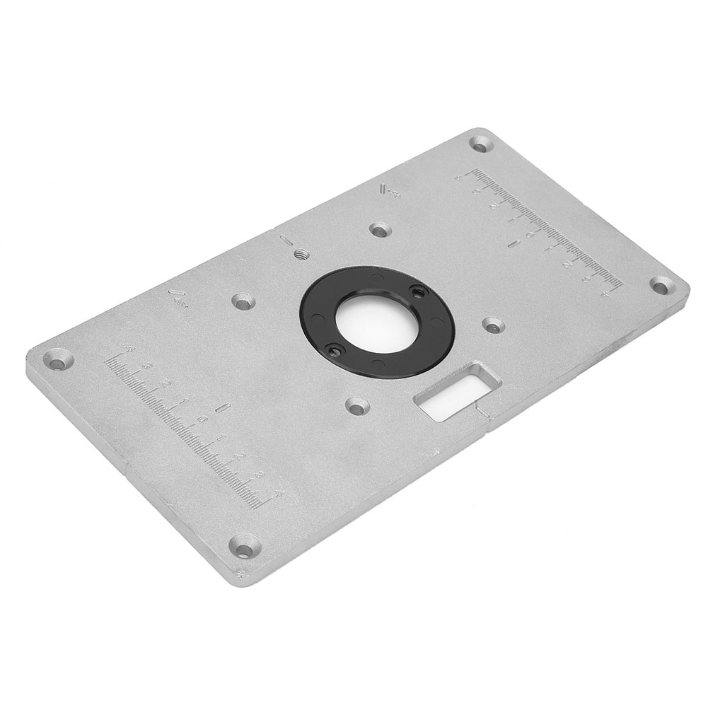 Frästisch-einsatz Aus Aluminiumlegierung Mit Ring Für Die Holzbearbeitung, 235 Mm X 120 Mm X 8 Mm