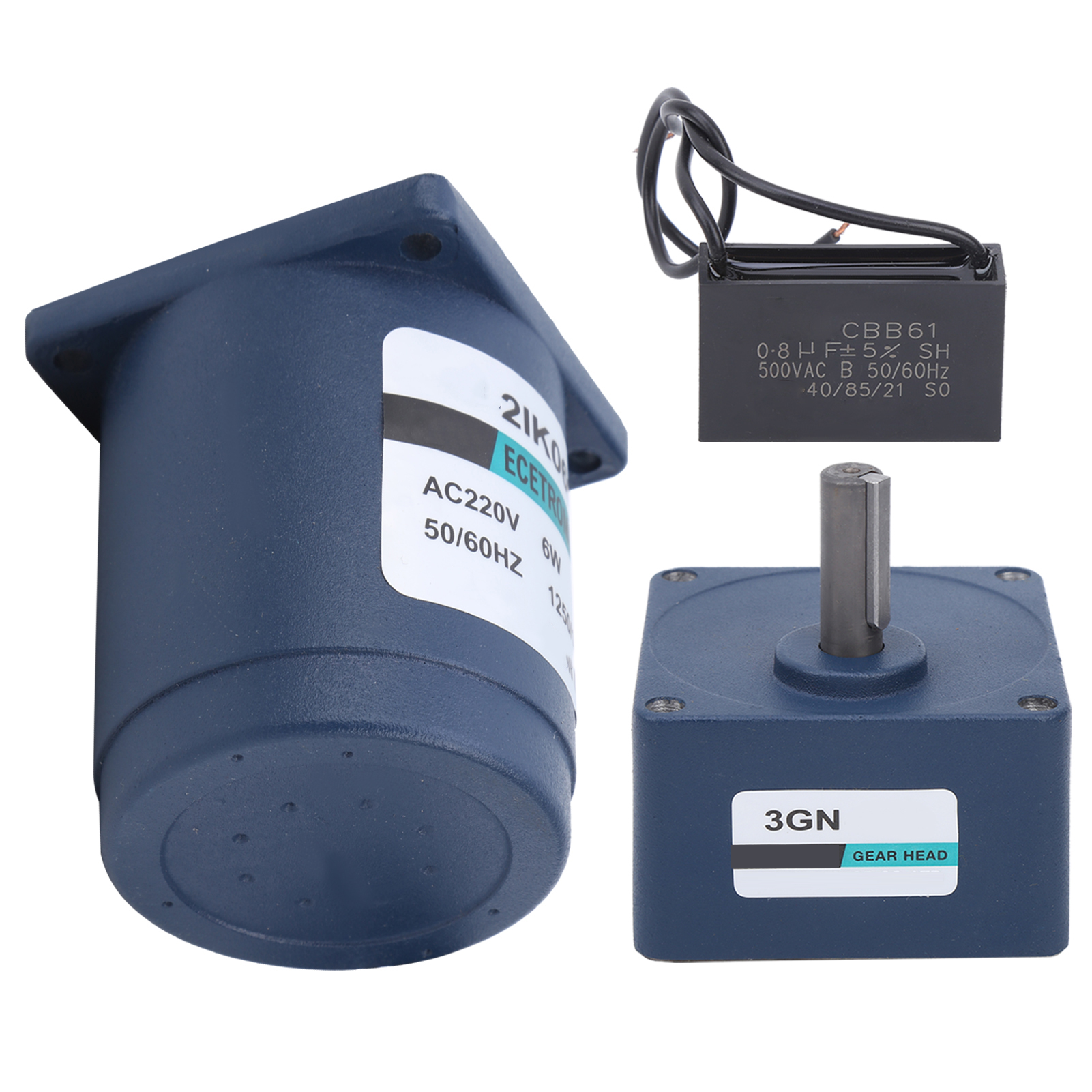 6w Ac220v Xd2ik06gn-c Drehzahl-wechselstrom-getriebemotor + Getriebe + Kondensator 5