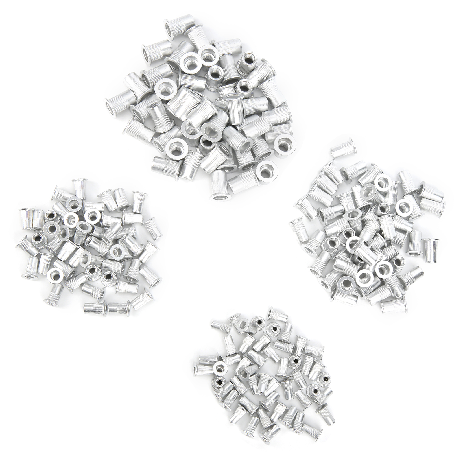 200 Aluminium-nietmuttern Für Vertikale Gewinde M3/m4/m5/m6, Kombinationsset, Beutelverpackung