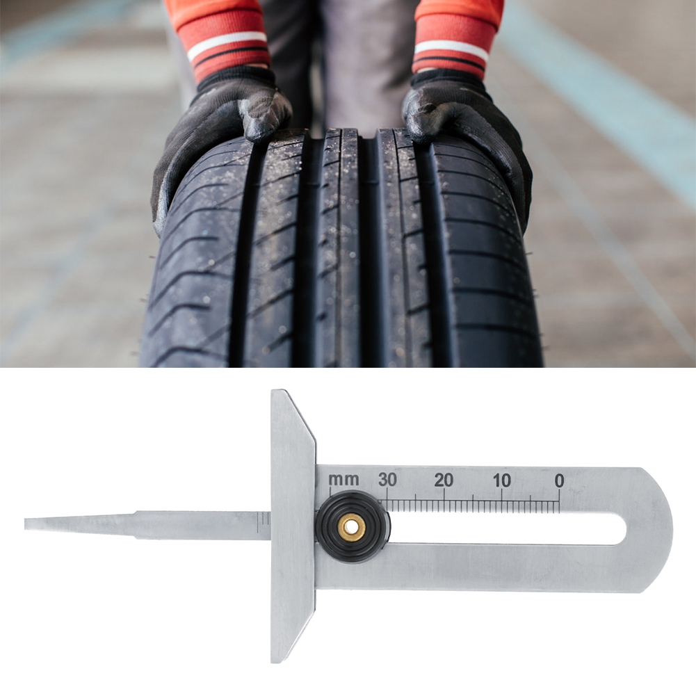 Profiltiefenmesser Für Reifen, Messschieber Aus Edelstahl, 0-30 Mm Messwerkzeug