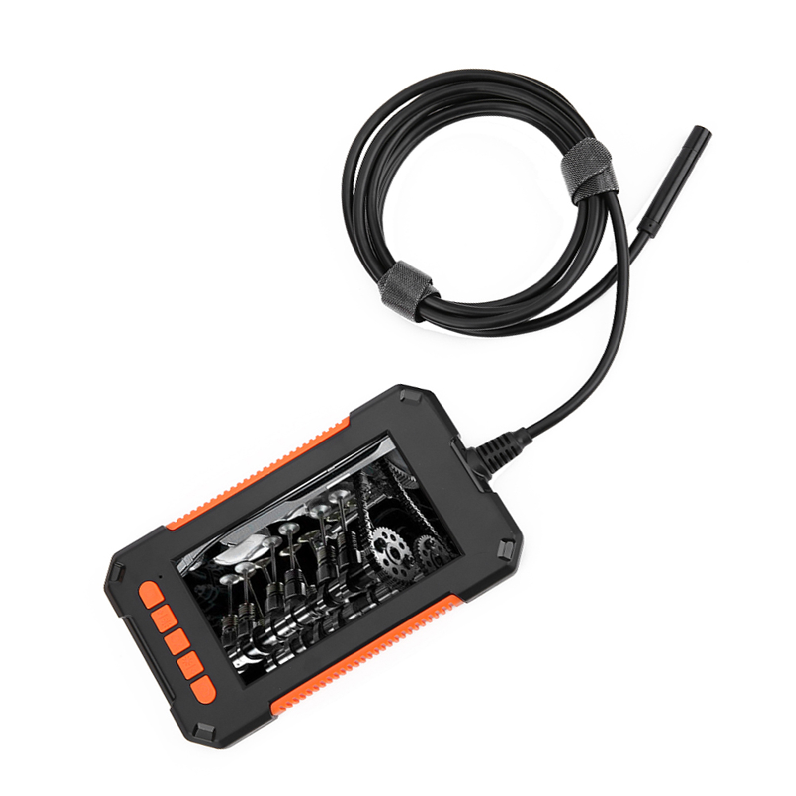 P40 2 M 4,3 Zoll Ip67 Industrielles Handendoskop Mit Hd-bildschirm Für Fahrzeug- Und Rohrleitungsinspektionen, Orange
