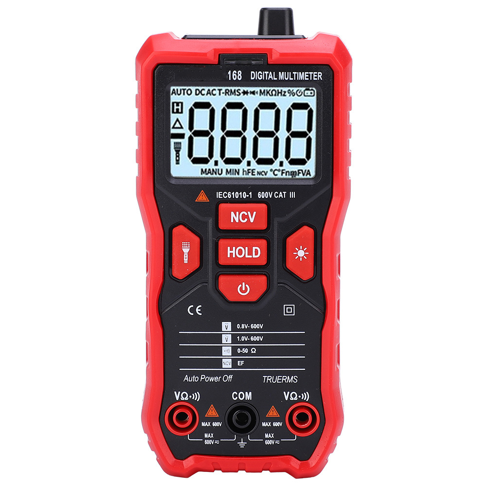 Ua168 Miniatur-handmultimeter Mit Lcd-anzeige, Ac/dc-spannungs- Und Widerstandsmessgerät, Inklusive Messspitzen