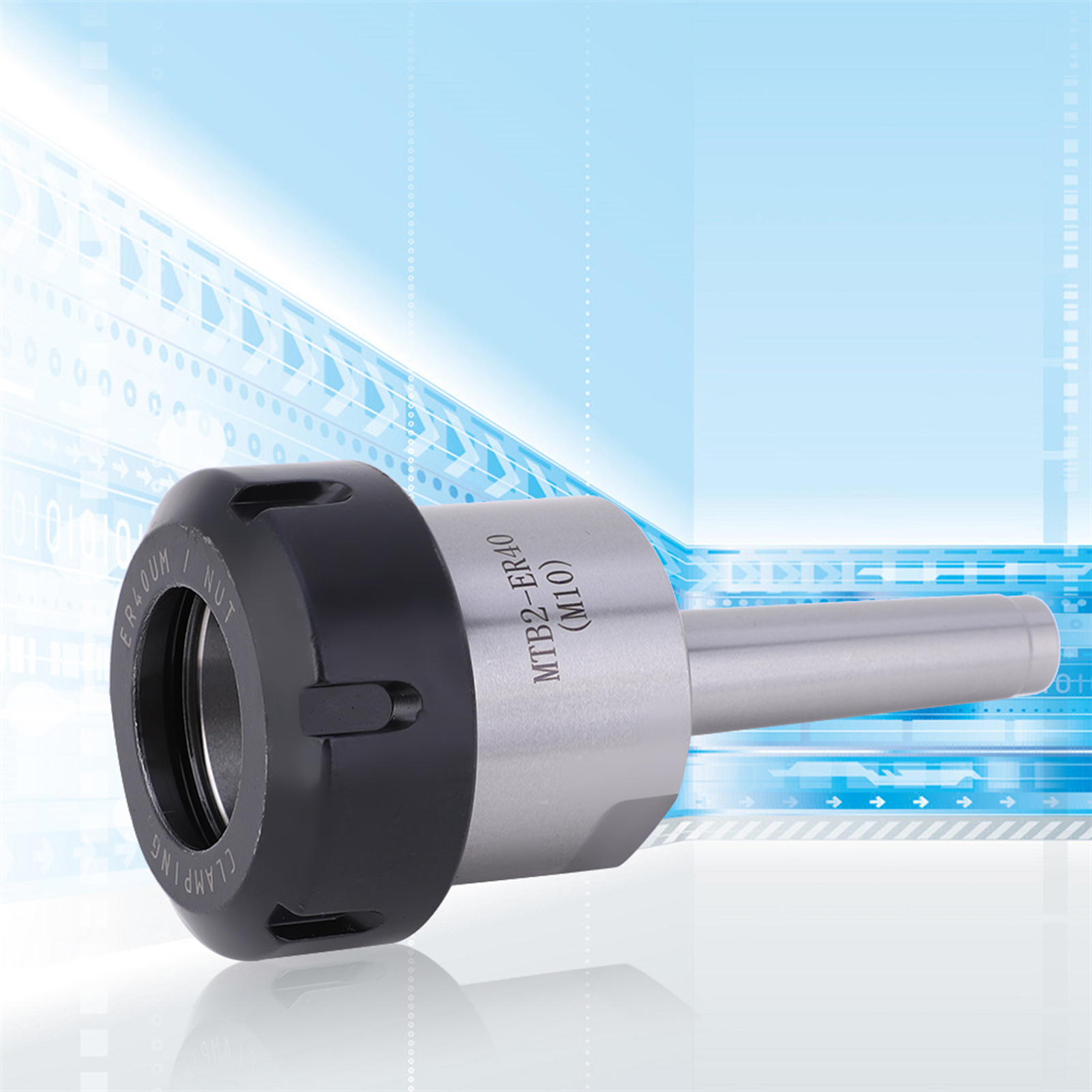 Mtb2-er40 M10 Spannzangenfutter Mit Morsekonus, Mt2 Schaft Für Cnc-drehmaschine