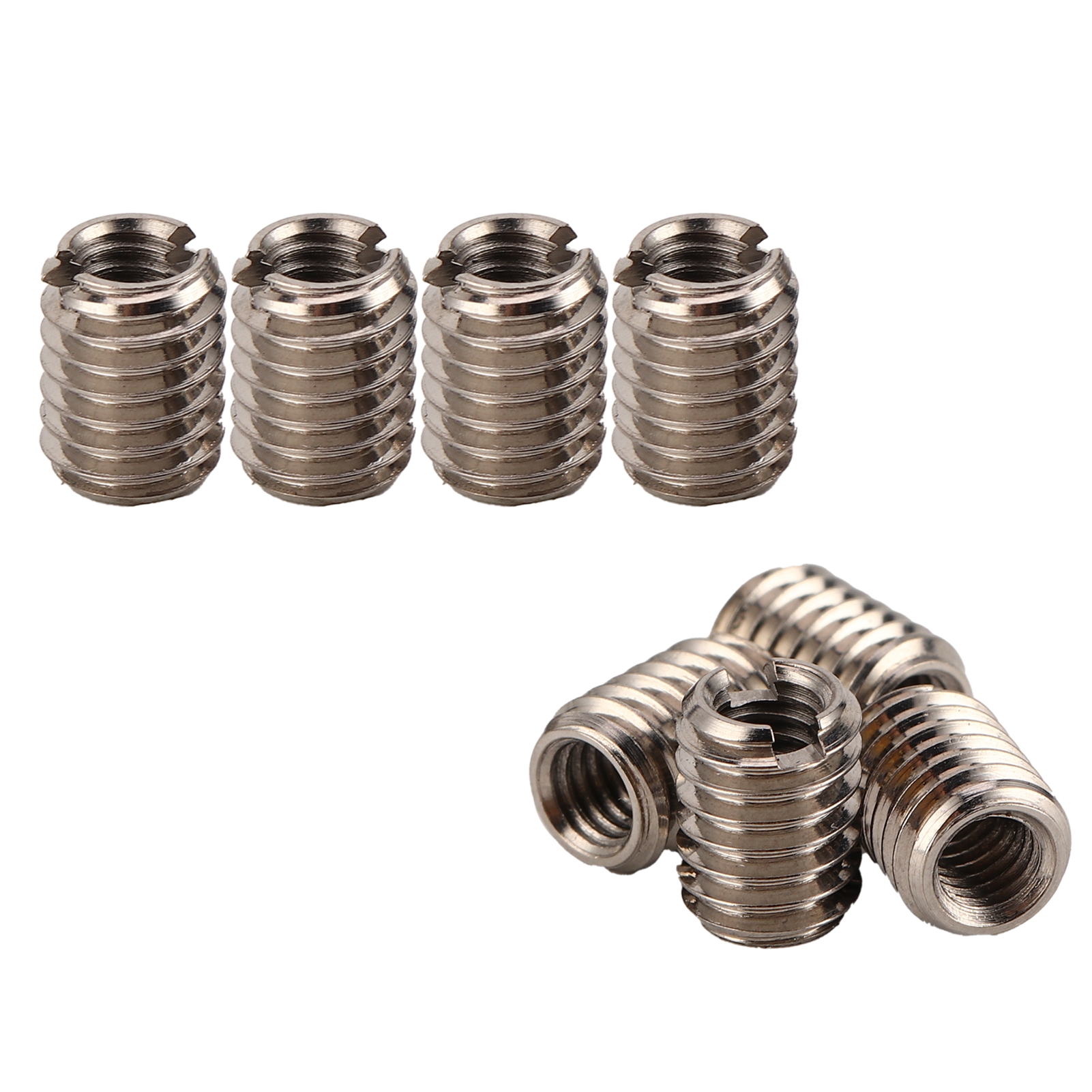 10 Gewindeeinsätze Aus Edelstahl Zum Lösen Von Reduziermuttern, Innengewinde M4x0,7, Außengewinde M6x1,0, Länge 8 Mm