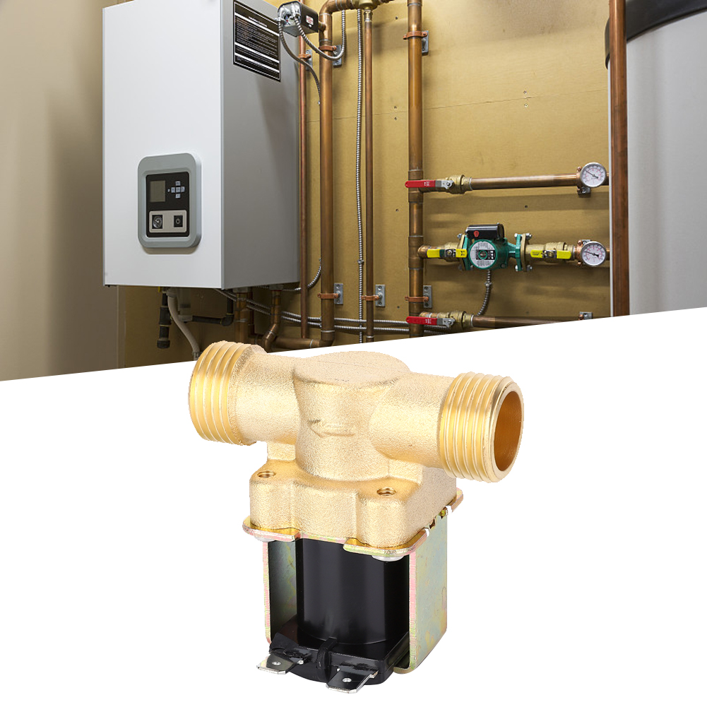 Magnetventil Aus Kupfer, Industriezubehör, 1/2 Zoll, Für Solarwarmwasserbereiter, 24 V Dc