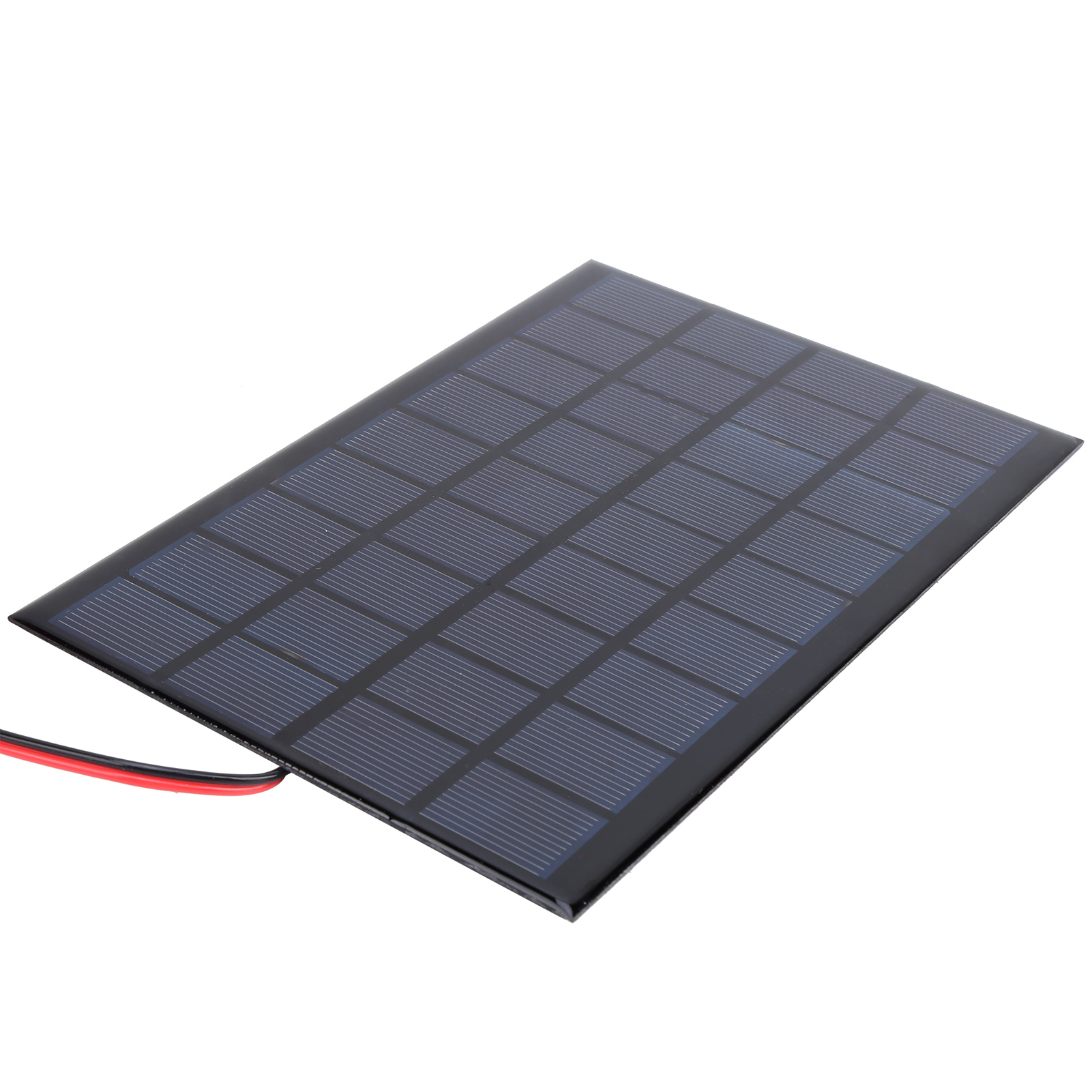 Solarmodul Aus Epoxidharz Und Polysilizium, 9 V Gleichstrom, 3 W, Mit 100 Cm Rot-schwarzem Kabel Und Zubehör