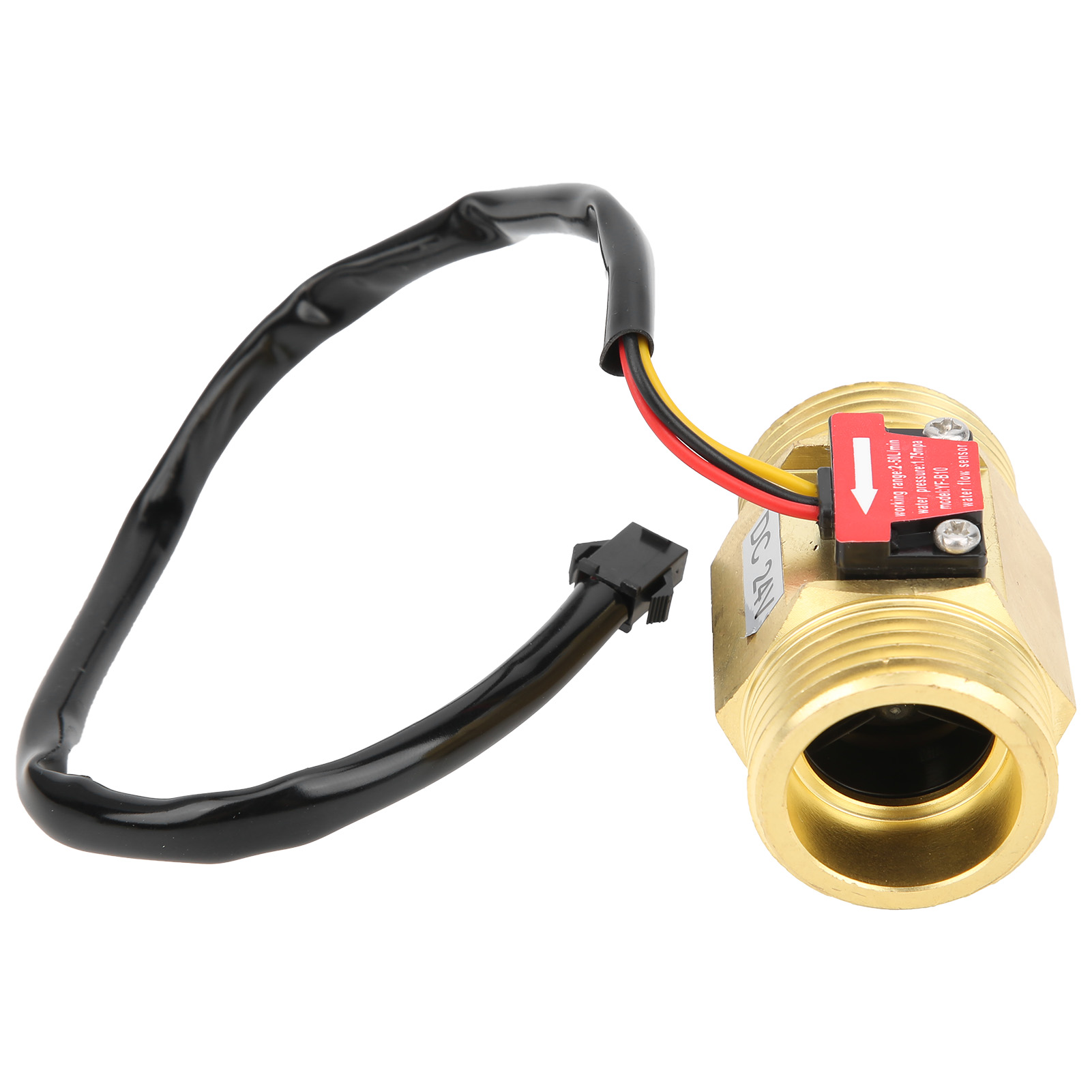 Yfb10 Hall-durchflussmesserschalter G1in Wasserdurchflusssensor Turbinenzähler Dc24v 250 L/min