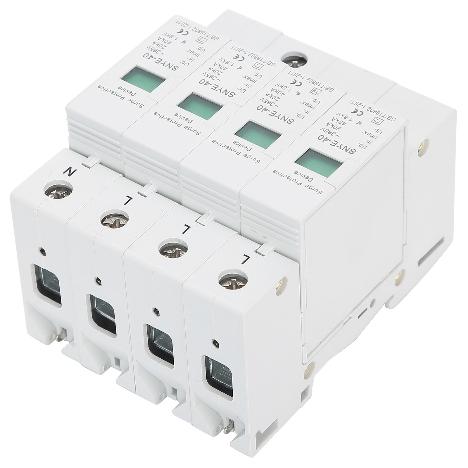 4p Antithunder Sekundär-überspannungsableiter 385vac Für Automatisierungssteuerung (20ka)