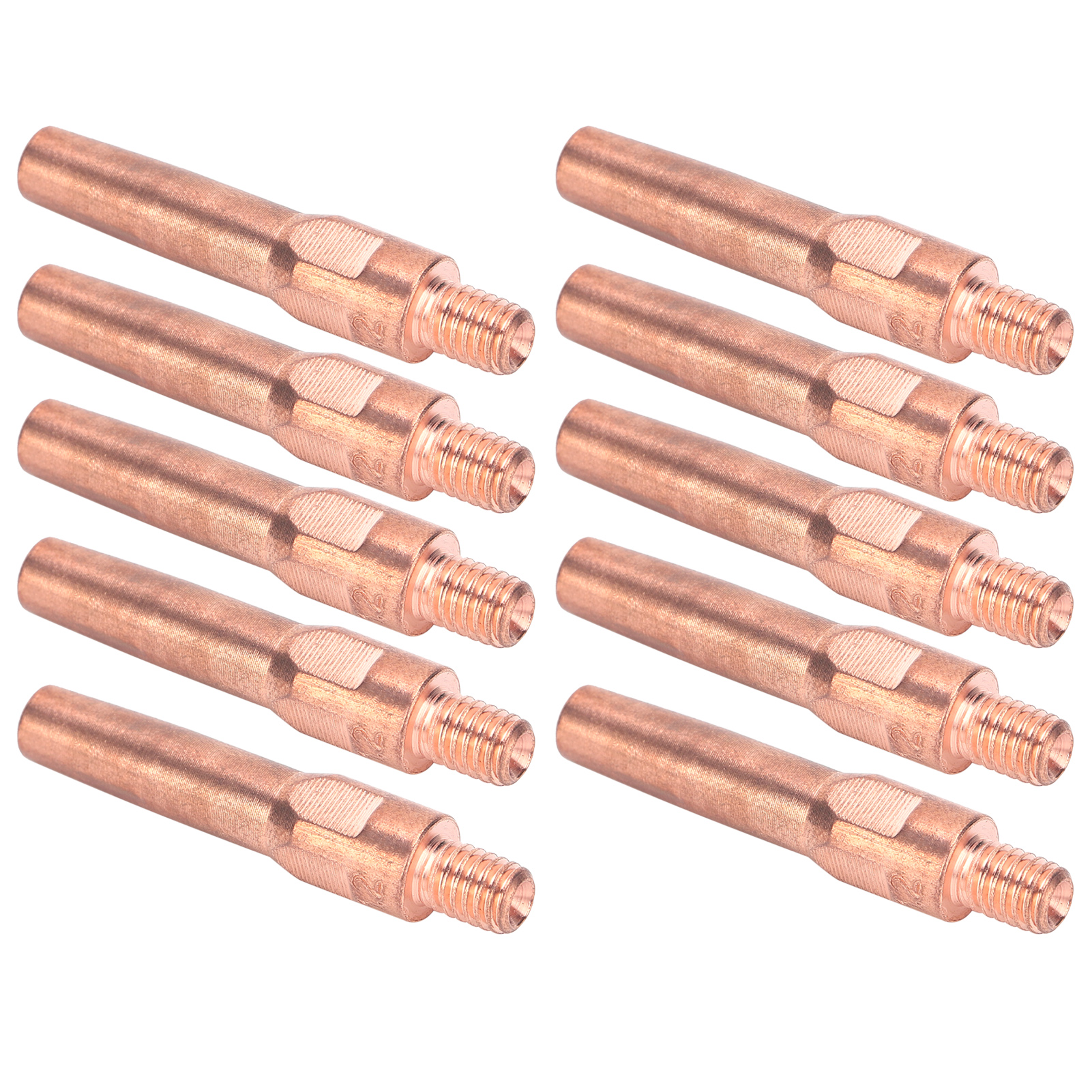 10 Stück M6-leitdüsen, Schweißbrenner-kontaktspitzen, Ersatzteile, 8,8 X 45 X 1,2 Mm