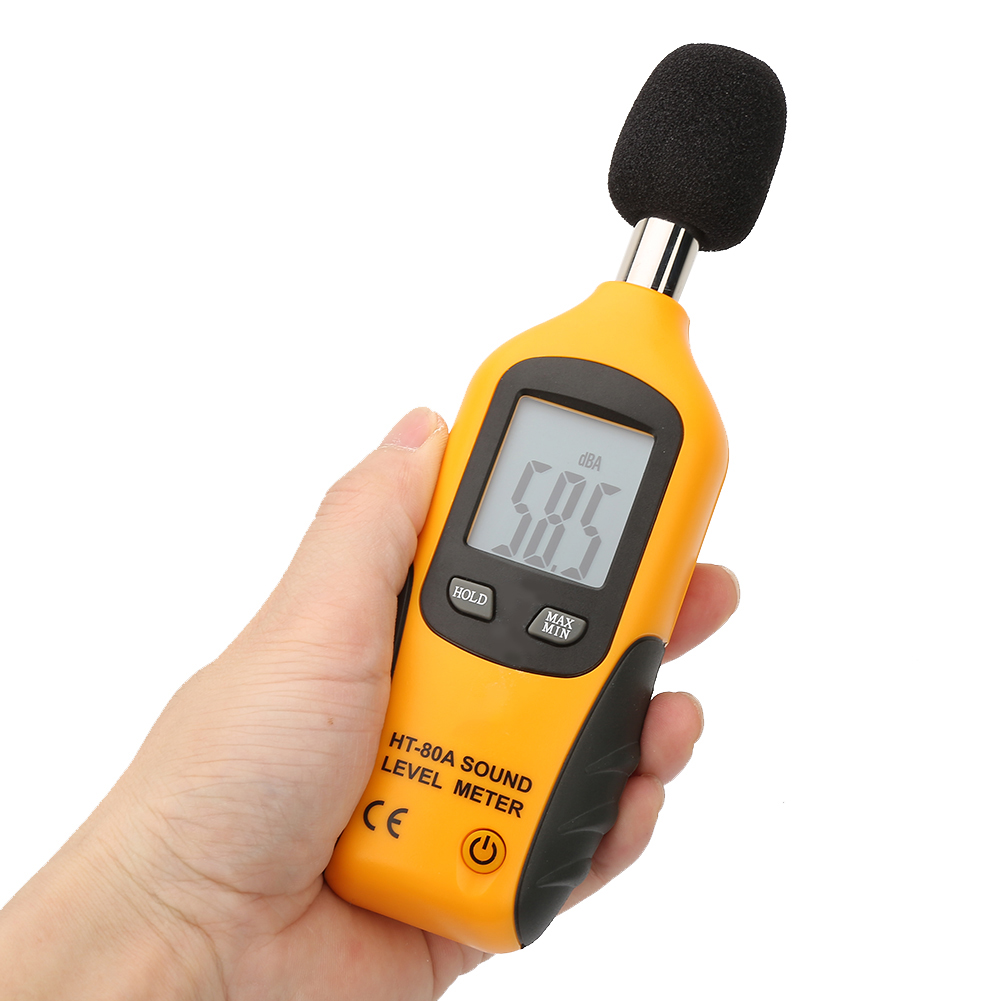 Ht-80a Geräuschpegelmesser Mit Lcd-anzeige, Schallpegelmesser 30–130 Db
