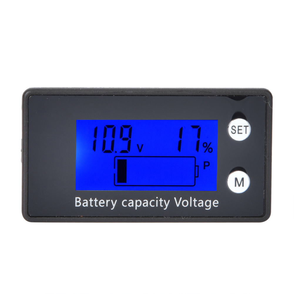 Digitales Lcd-voltmeter, Mittelgroß, Tragbar, Zur Batteriespannungsmessung, Für Industrielle Anwendungen, Dc 10–100 V (10–100 V), Weiß
