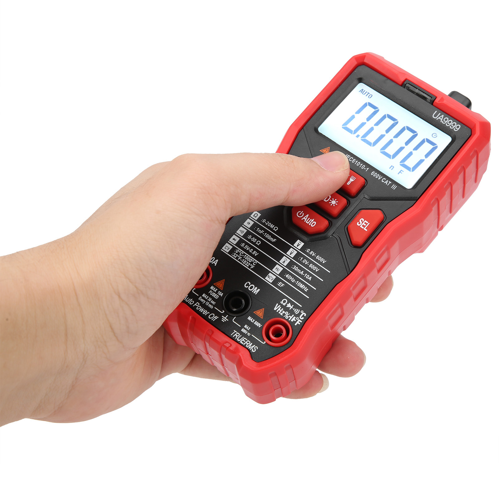 Ua9999 Hochpräzises Digitalmultimeter – Ac/dc-spannungs-, Strom-, Kapazitäts- Und Widerstandsmessgerät