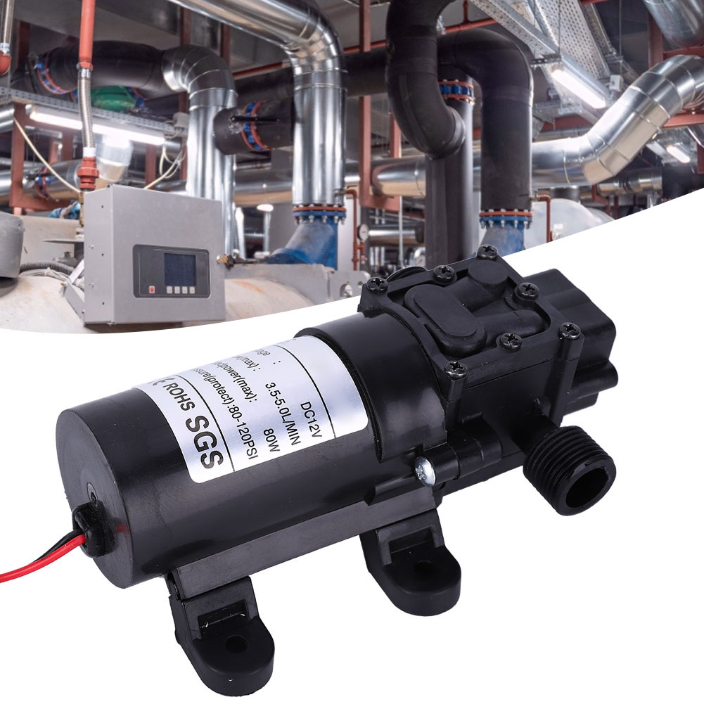 Miniatur-gegenstrom-membranpumpe, Selbstansaugend, 12 V Dc, Fl3210h-80w, 1/2-zoll-wasseranschluss Rechts