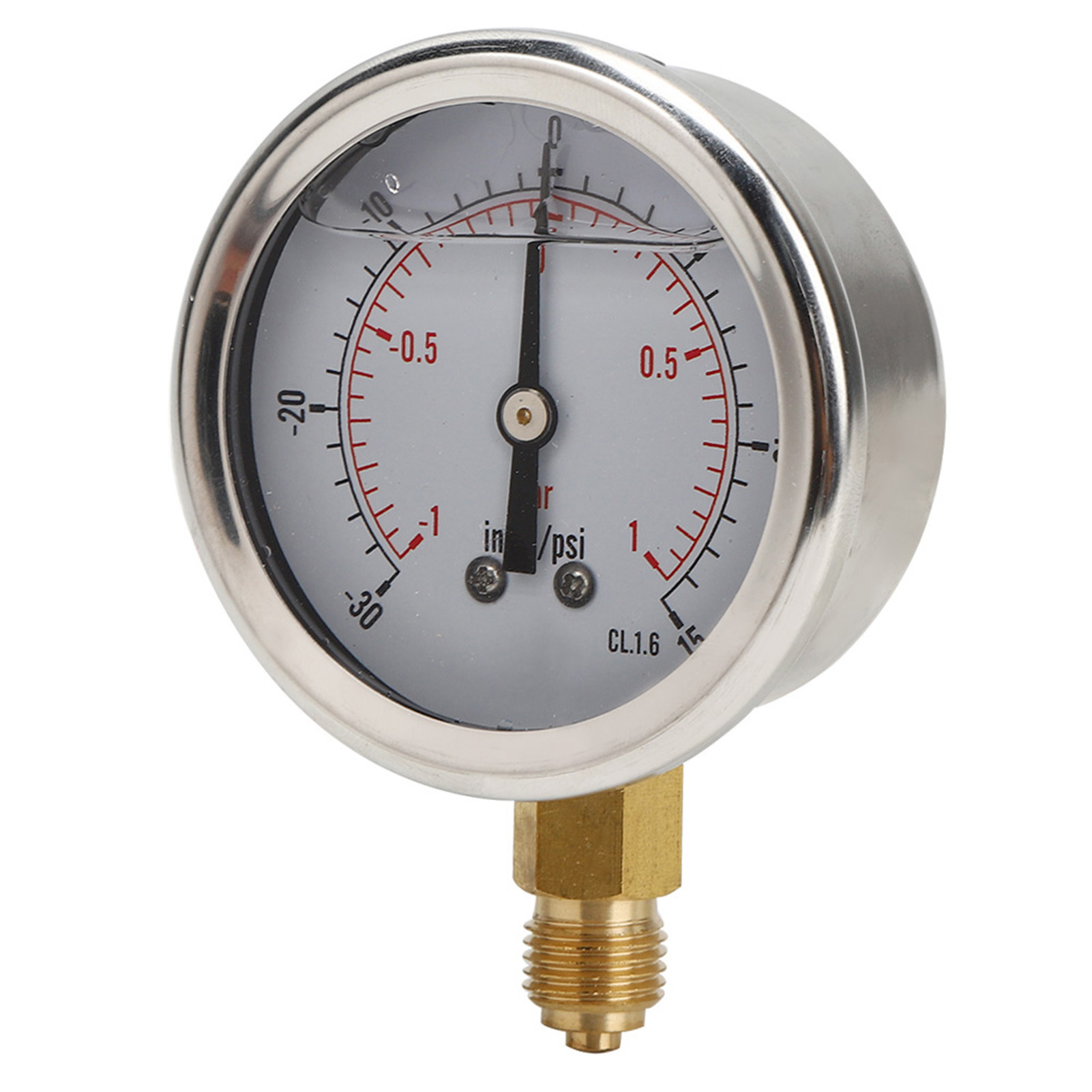 Tspggz60z41bar 1/4bsp Y60 Ölgefülltes Axiales Vakuummeter