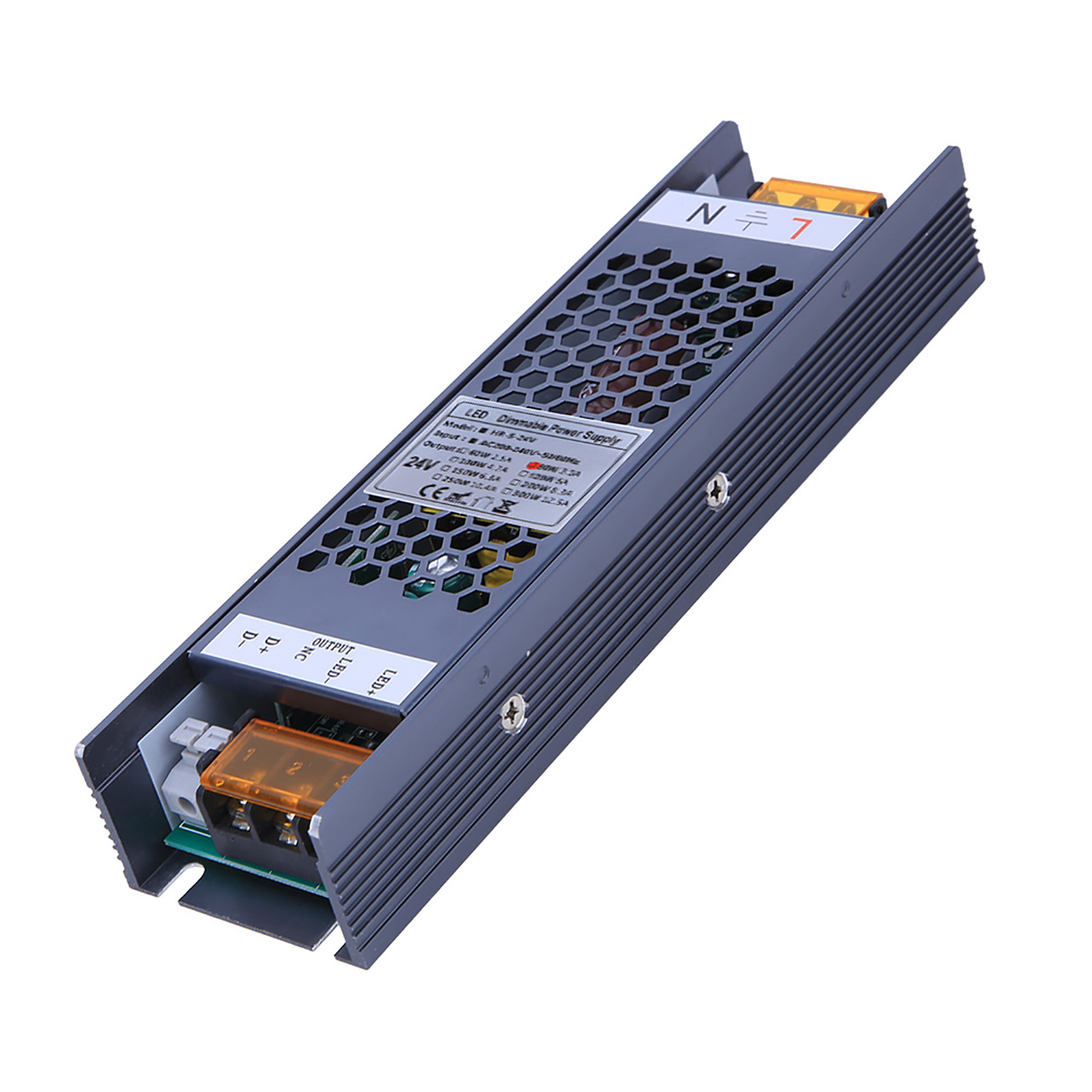 Hocheffizientes 80-w-dimmnetzteil, Unterstützt Scr, Pwm 0-10 V, Dali, 4 Steuerungsmethoden, 24 V/3,3 A