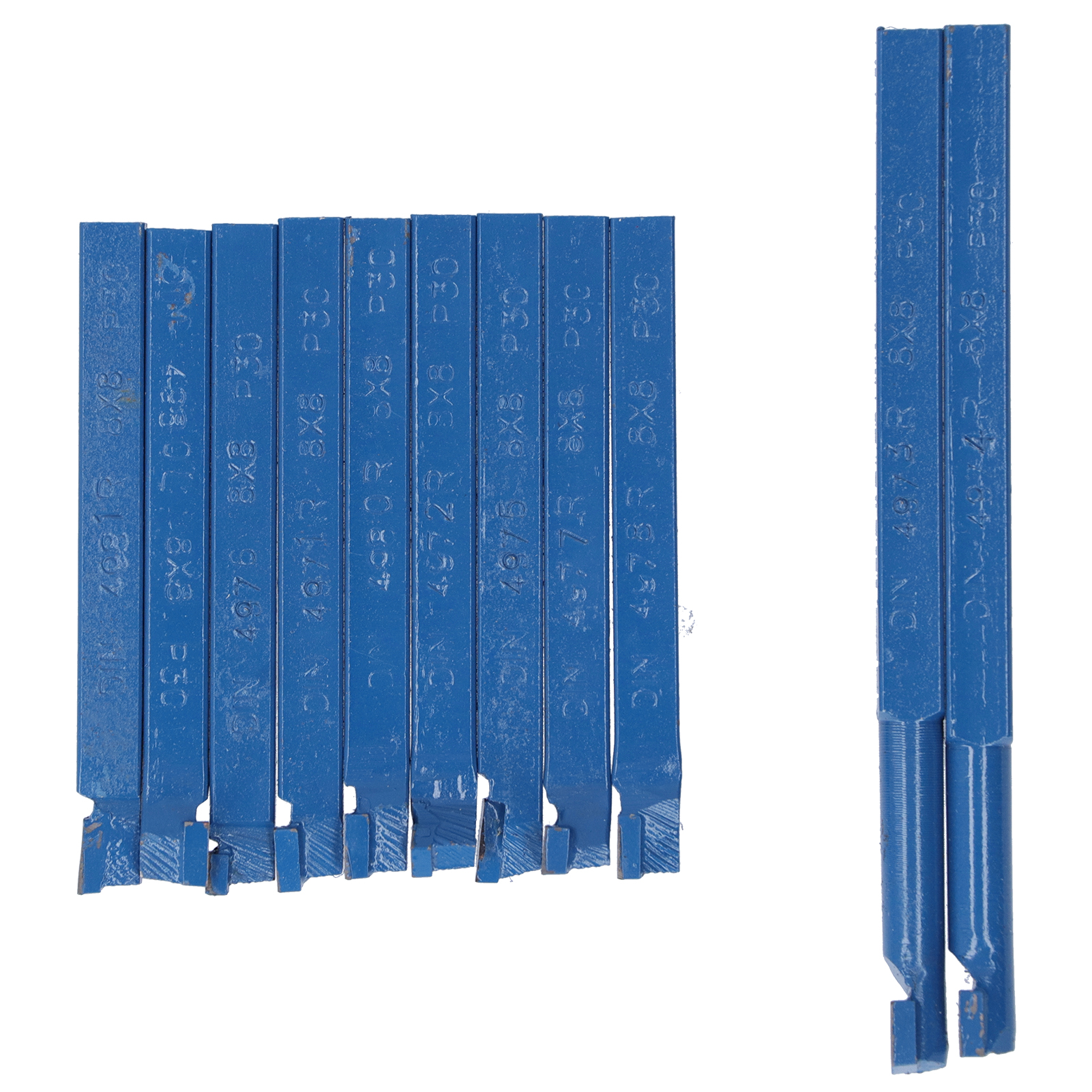 Satz Mit 11 Din-konformen Hartmetall-drehwerkzeugen, Austauschbare Drehwerkzeuge Mit Aufbewahrungsbox, 8 X 8 Mm
